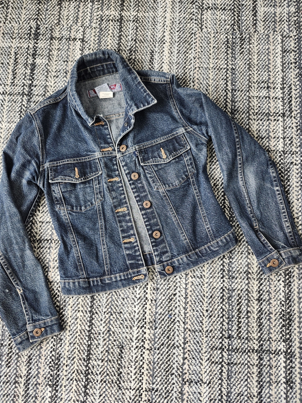 Vintage Silver Jeans Co. Made in Canada Denim Jacket Size XS
